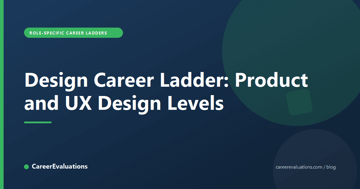 Design Career Ladder: Product and UX Design Levels
