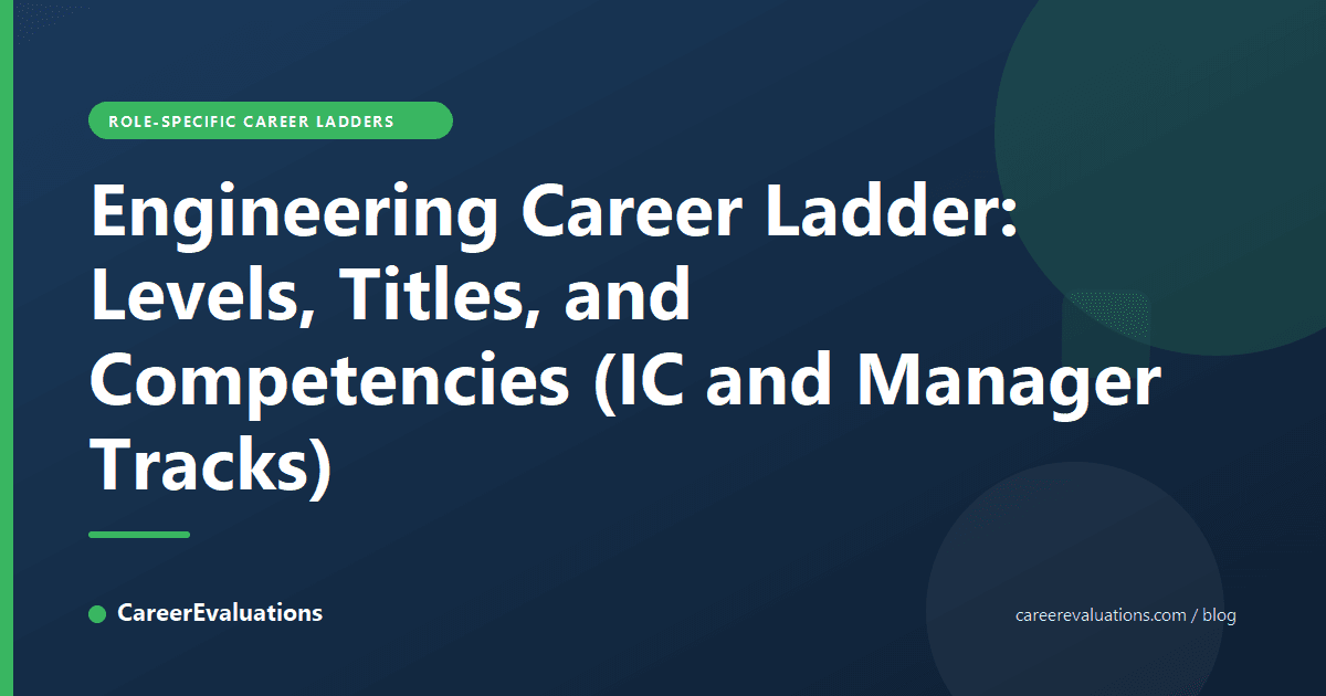 Engineering Career Ladder: Levels, Titles, and Competencies (IC and Manager Tracks)