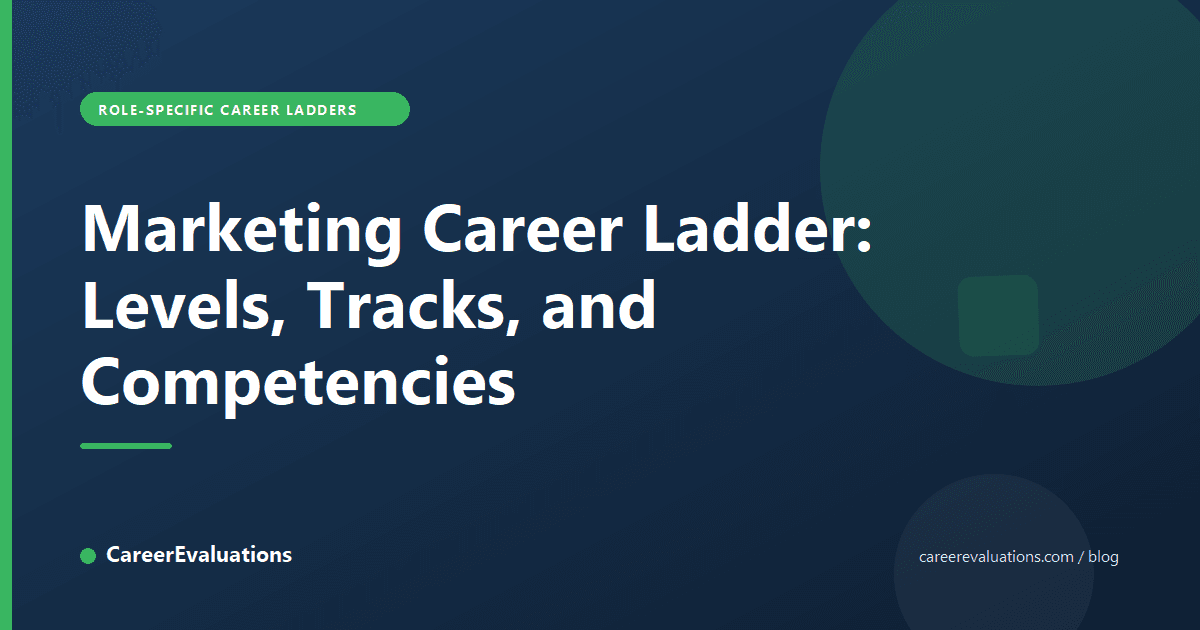 Marketing Career Ladder: Levels, Tracks, and Competencies