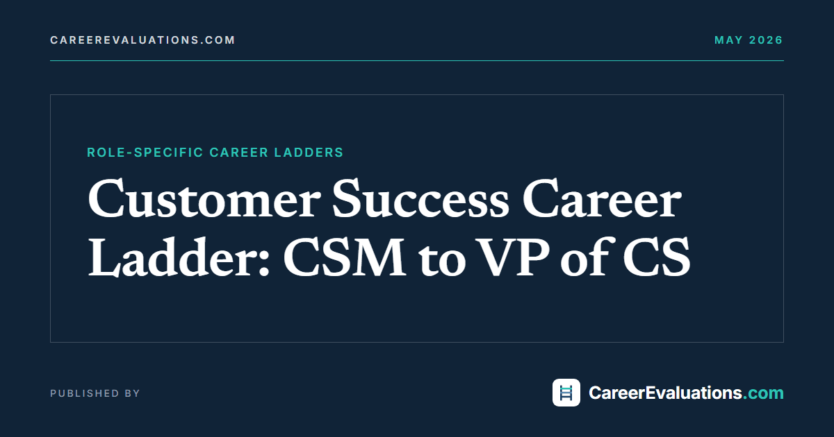 Customer Success Career Ladder: CSM to VP of CS