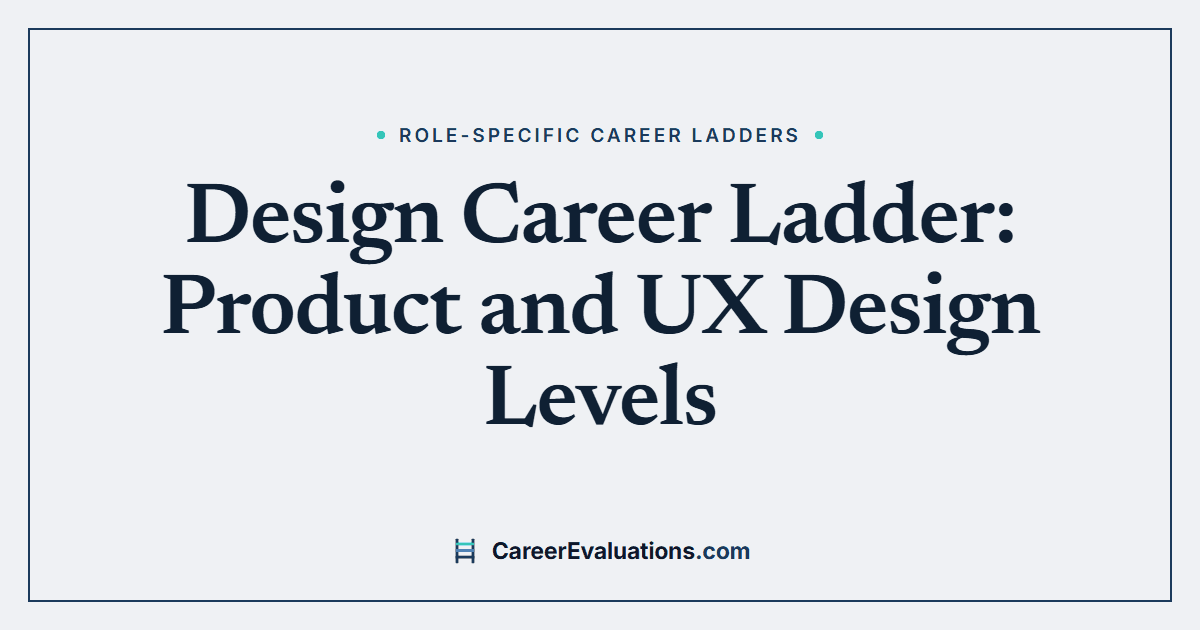 Design Career Ladder: Product and UX Design Levels