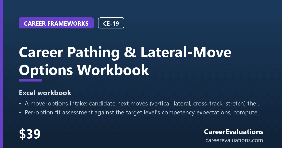 Career Pathing & Lateral-Move Options Workbook