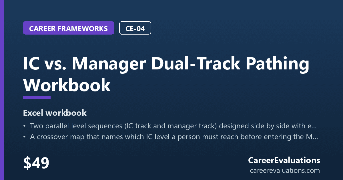 IC vs. Manager Dual-Track Pathing Workbook