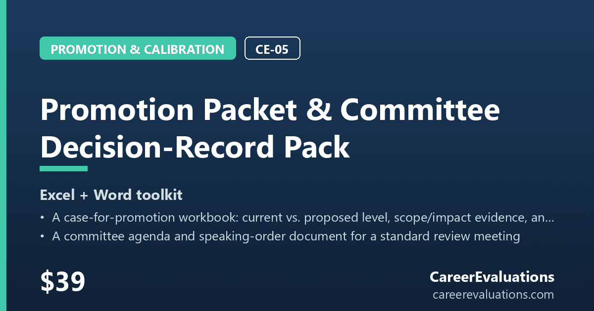 Promotion Packet & Committee Decision-Record Pack