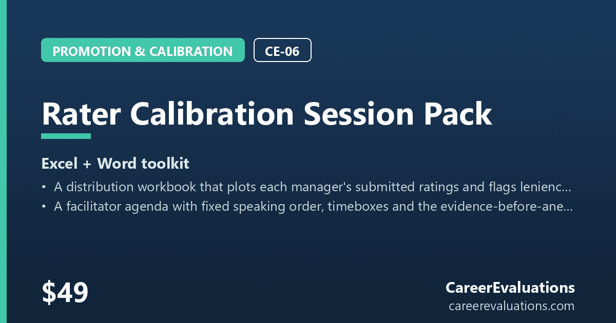 Rater Calibration Session Pack